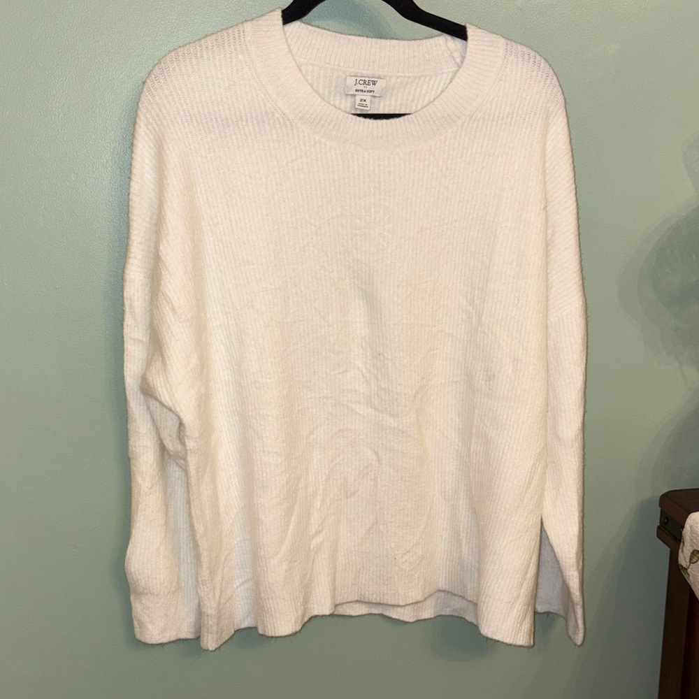 J. Crew Cream Crew Neck Sweater